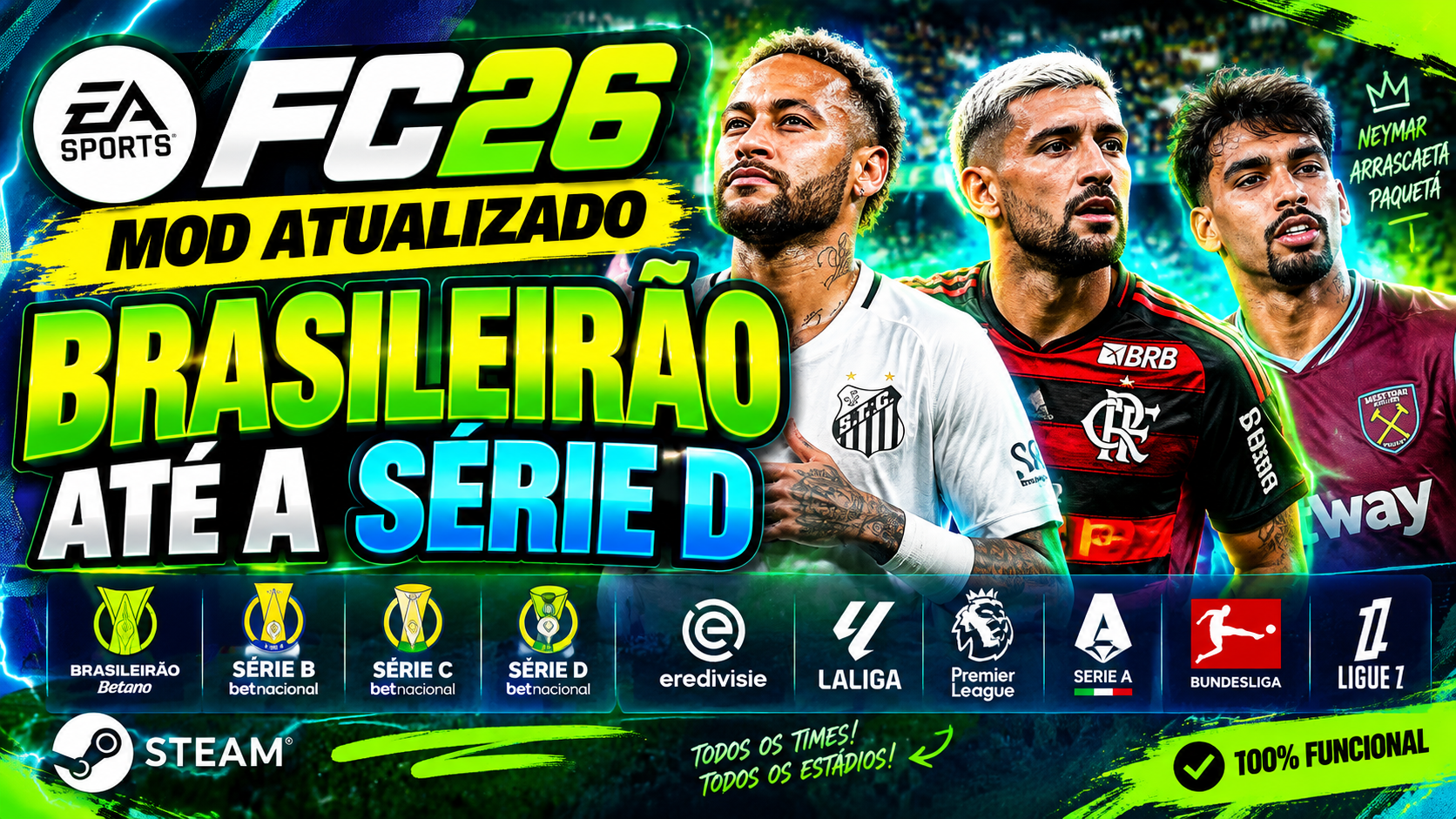 Miniatura do vídeo do LeoZZin sobre o mod Brasileirão atualizado até a Série D